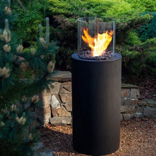 Semineu cu bioetanol pentru exterior Planika, TOTEM